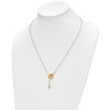 Lex & Lu 14k Yellow Gold Polished Y-Drop Necklace LAL149076 - 4 - Lex & Lu