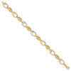 Lex & Lu 14k Two-tone Gold Polished Fancy Link Bracelet LAL149113 - 2 - Lex & Lu