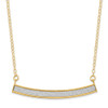 Lex & Lu 14k Yellow Gold Polished Glimmer Infused Necklace - Lex & Lu