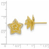 Lex & Lu Sterling Silver Gold-tone Star Earrings - 3 - Lex & Lu