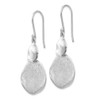 Lex & Lu Sterling Silver Radiant Essence Textured Dangle Earrings LALQLE1200 - 2 - Lex & Lu