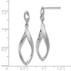 Lex & Lu Sterling Silver Radiant Essence Textured Dangle Earrings LAL149320 - 4 - Lex & Lu