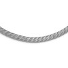 Lex & Lu Sterling Silver Textured Mesh Necklace - Lex & Lu