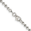 Lex & Lu Sterling Silver 3mm Bead Anklet or Necklace- 3 - Lex & Lu