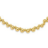 Lex & Lu Sterling Silver Gold-plated Beaded Necklace - Lex & Lu