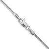 Lex & Lu 14k White Gold 1.2mm Round Snake Chain Necklace- 4 - Lex & Lu