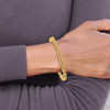 Lex & Lu 10k Yellow Gold Polished Fancy Link Bracelet LAL150546 - 6 - Lex & Lu