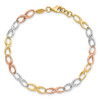 Lex & Lu 14K Tri-Color Infinity Symbol Link Bracelet - 5 - Lex & Lu