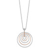 Lex & Lu Rose Gold Plated Sterling Silver D/C Necklace - 2 - Lex & Lu