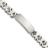 Lex & Lu Chisel Stainless Steel Polished ID Bracelet LAL150953 - Lex & Lu