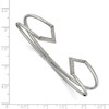 Lex & Lu Chisel Stainless Steel w/CZ Flexible Cuff Bangle Bracelet LAL150970 - 2 - Lex & Lu