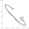 Lex & Lu Chisel Stainless Steel Preciosa Crystal Cross Cuff Bangle Bracelet - 2 - Lex & Lu