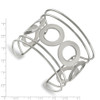 Lex & Lu Chisel Stainless Steel Circle Design 50.00mm Cuff Bangle Bracelet - 2 - Lex & Lu