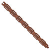 Lex & Lu Chisel Stainless Steel Brushed Brown IP Bracelet - 2 - Lex & Lu