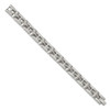 Lex & Lu Chisel Stainless Steel Brushed/Polished 8.5'' Bracelet - 2 - Lex & Lu