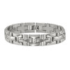 Lex & Lu Chisel Stainless Steel Brushed/Polished 8.5'' Bracelet - 3 - Lex & Lu