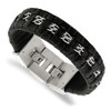 Lex & Lu Chisel Stainless Steel Polished Bracelet 7'' LALSRB2163-7 - Lex & Lu