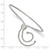 Lex & Lu Chisel Stainless Steel Polished w/CZ Adjustable Bracelet LAL151159 - 3 - Lex & Lu