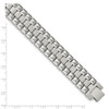 Lex & Lu Chisel Stainless Steel Brushed and Polished 8.25'' Heavy Link Bracelet - 3 - Lex & Lu