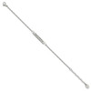 Lex & Lu Chisel Stainless Steel Polished CZ Enjoy the little things Bar Bracelet - 2 - Lex & Lu