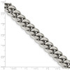 Lex & Lu Chisel Stainless Steel Polished 8.5'' Curb Chain Bracelet LAL151220 - 4 - Lex & Lu