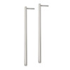 Lex & Lu Chisel Stainless Steel Polished Bar Post Earrings LAL151324 - 2 - Lex & Lu