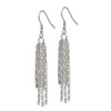 Lex & Lu Chisel Stainless Steel Multistrand Box Chain Dangle Earrings - 3 - Lex & Lu