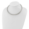 Lex & Lu Chisel Stainless Steel Polished 8mm 18'' Necklace - 4 - Lex & Lu