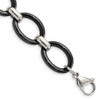 Lex & Lu Chisel Stainless Steel Polished Necklace 30'' - 3 - Lex & Lu