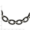 Lex & Lu Chisel Stainless Steel Polished Necklace 30'' - 4 - Lex & Lu