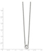 Lex & Lu Chisel Stainless Steel Polished letter G 18'' Necklace - 2 - Lex & Lu