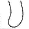 Lex & Lu Chisel Stainless Steel Antiqued 24'' Box Chain Necklace - 6 - Lex & Lu