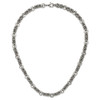 Lex & Lu Chisel Stainless Steel Brushed and Polished 24'' Necklace - 6 - Lex & Lu