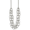 Lex & Lu Chisel Stainless Steel Polished 20.5'' Multi Chain Necklace - Lex & Lu