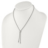 Lex & Lu Chisel Stainless Steel Polished Fancy Adjustable up to 20.5'' Necklace - 2 - Lex & Lu
