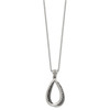 Lex & Lu Chisel Stainless Steel w/Preciosa Crystal & Clay Underlay 22'' Necklace - 2 - Lex & Lu