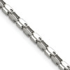 Lex & Lu Chisel Stainless Steel Polished Fancy Link Chain Necklace LAL151859 - Lex & Lu