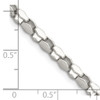 Lex & Lu Chisel Stainless Steel Polished Fancy Link Chain Necklace LAL151865- 2 - Lex & Lu