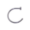 Lex & Lu Steel Open Nose Ring Hoop Earring Piercing 18 Gauge 3/8"-3-Lex & Lu