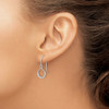Lex & Lu Sterling Silver w/CZ Infinity Symbol Shepard Hook Earrings LAL17425 - 3 - Lex & Lu