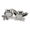 Lex & Lu Sterling Silver Marcasite w/Black Agate, MOP & Fw. Cultured Pear Pin'' - Lex & Lu