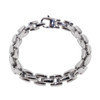 Lex & Lu Men's Stainless Steel Woven Link 8.5" Bracelet-Lex & Lu