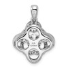 Lex & Lu Sterling Silver Vibrant CZ Fancy Pendant LAL17797 - 4 - Lex & Lu