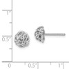 Lex & Lu Sterling Silver Polished Knot 7.5mm Post Earrings - 4 - Lex & Lu