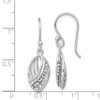 Lex & Lu Sterling Silver w/Rhodium Crystal Shepherd Hook Earrings - 4 - Lex & Lu