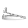 Lex & Lu Sterling Silver Polished CZ Arrow Adjustable Ring - 3 - Lex & Lu