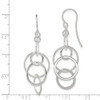 Lex & Lu Sterling Silver Polished Circles Shepherd Hook Earrings - 4 - Lex & Lu