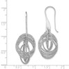 Lex & Lu Sterling Silver Dangle D/C Circles Shephed Hook Earrings - 4 - Lex & Lu