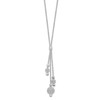 Lex & Lu Sterling Silver Beaded Necklace 18'' - 2 - Lex & Lu