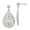 Lex & Lu Sterling Silver Polished D/C Post Earrings - Lex & Lu